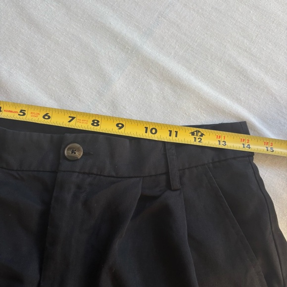 Reformation Mason High Rise Shorts Black Tencel Tailored Size 6 - Picture 6 of 9